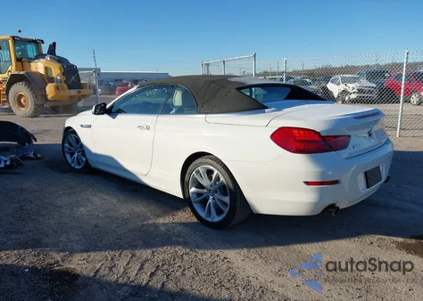 2012 BMW 640I из США, поврежденный, VIN WBALW7C56CC618564